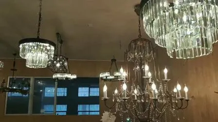 Lampadari di cristallo rettangolari dorati decorativi per la casa moderni e di lusso (WH