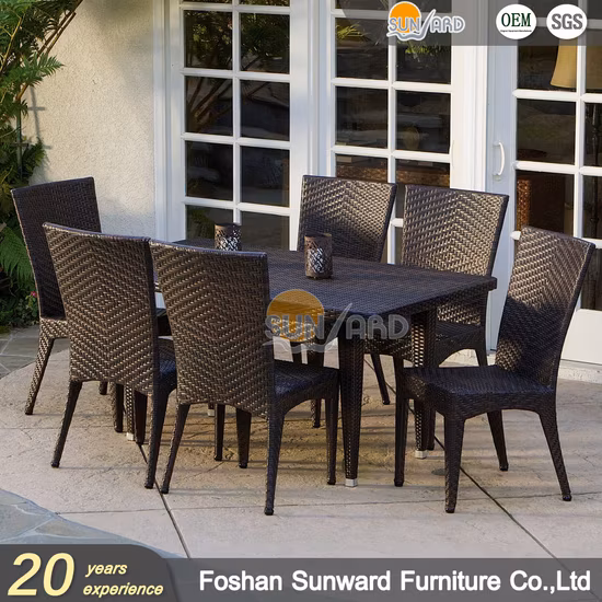 Mobili in rattan per il tempo libero del patio della mobilia da giardino moderna della sedia da giardino di prezzo di fabbrica all'ingrosso